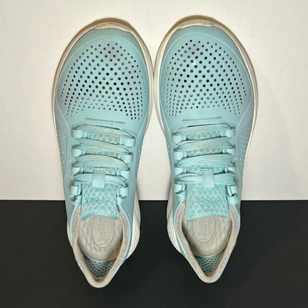 Womens CROCS LiteRide Pacer Teal Athletic Shoes / Size 9